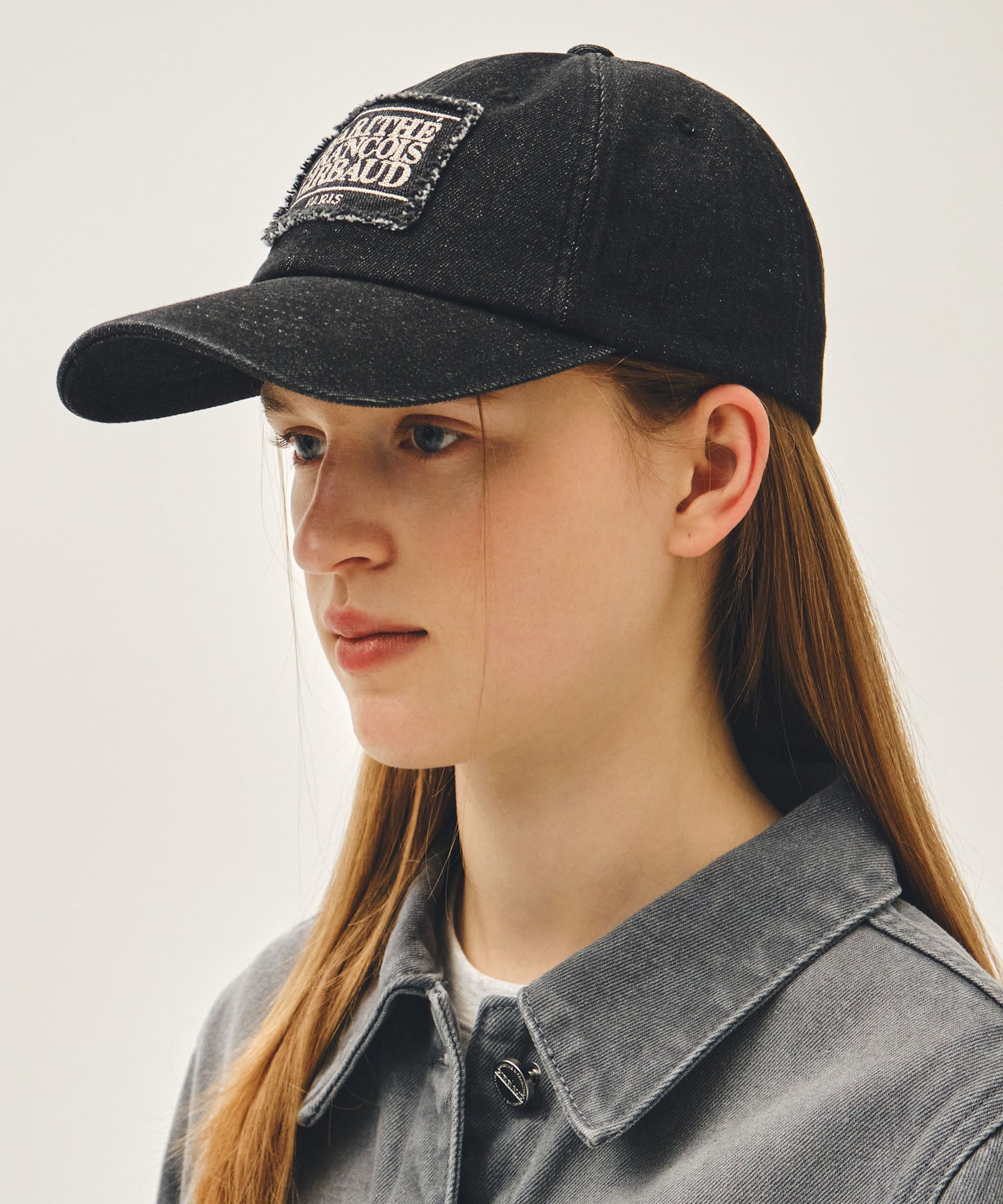 Marithe & Francois Girbaud - Pigment Small Classic Logo Cap (Washed Black) product image 6 | TRAB K-Fashion Australia