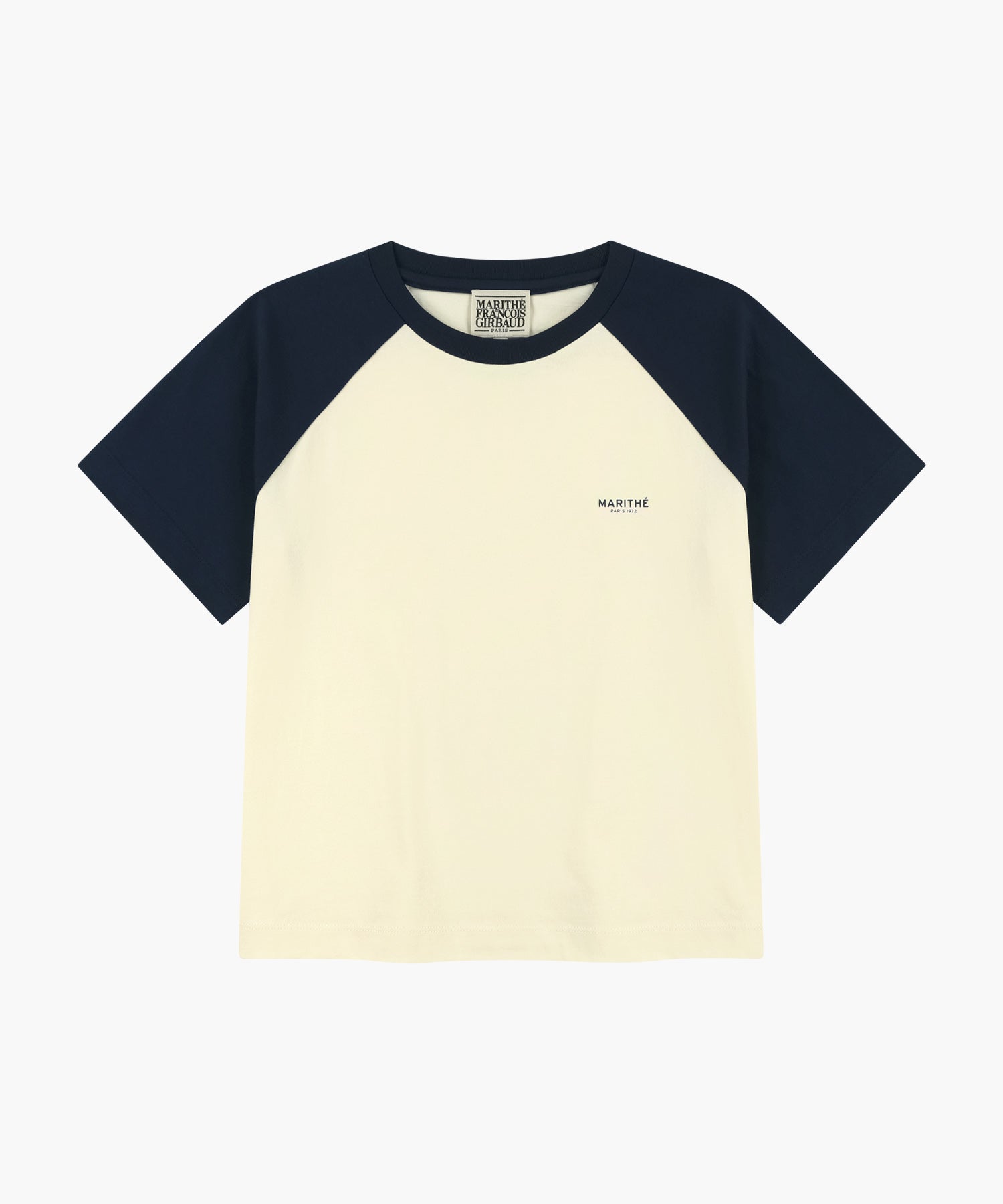 Marithe & Francois Girbaud - Small Regular Logo Raglan Crop Tee (Navy) product image 6 | TRAB K-Fashion Australia