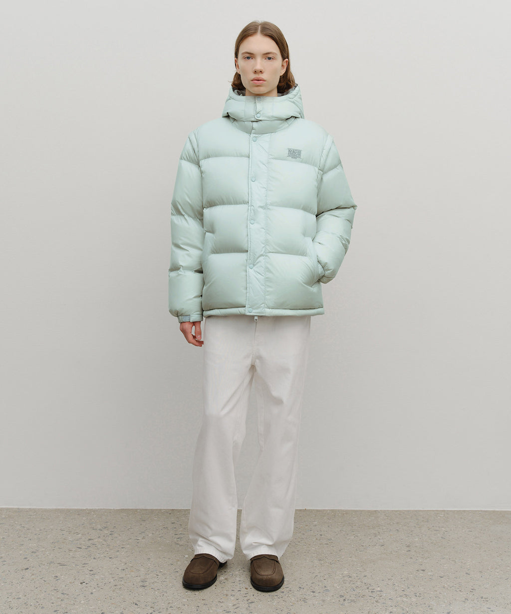 Marithe & Francois Girbaud - Detatchable Down Jacket (Mint Gray) product image 6 | TRAB K-Fashion Australia