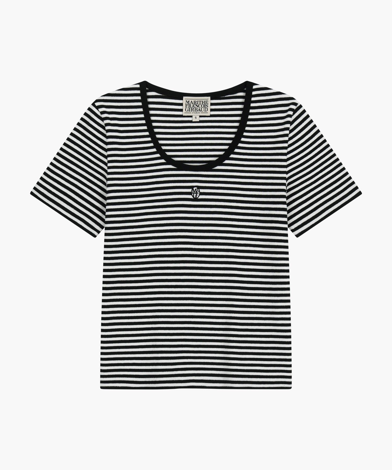 Marithe & Francois Girbaud - Deep Neck Ringer Tee (Black) product image 6 | TRAB K-Fashion Australia