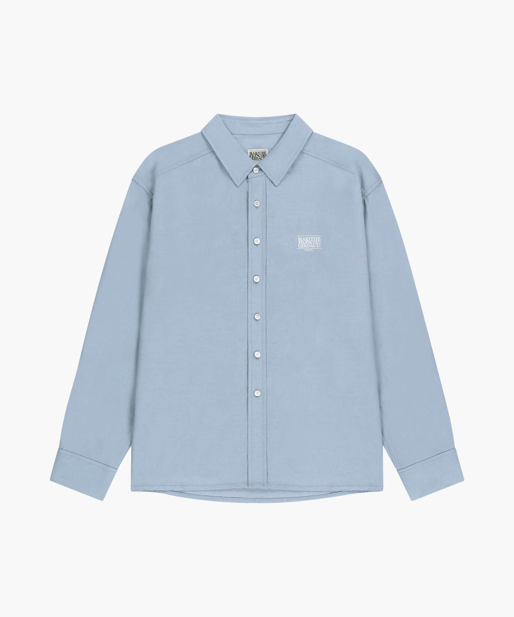 Marithe & Francois Girbaud - Classic Logo Linen Shirt (Sky Blue) product image 6 | TRAB K-Fashion Australia