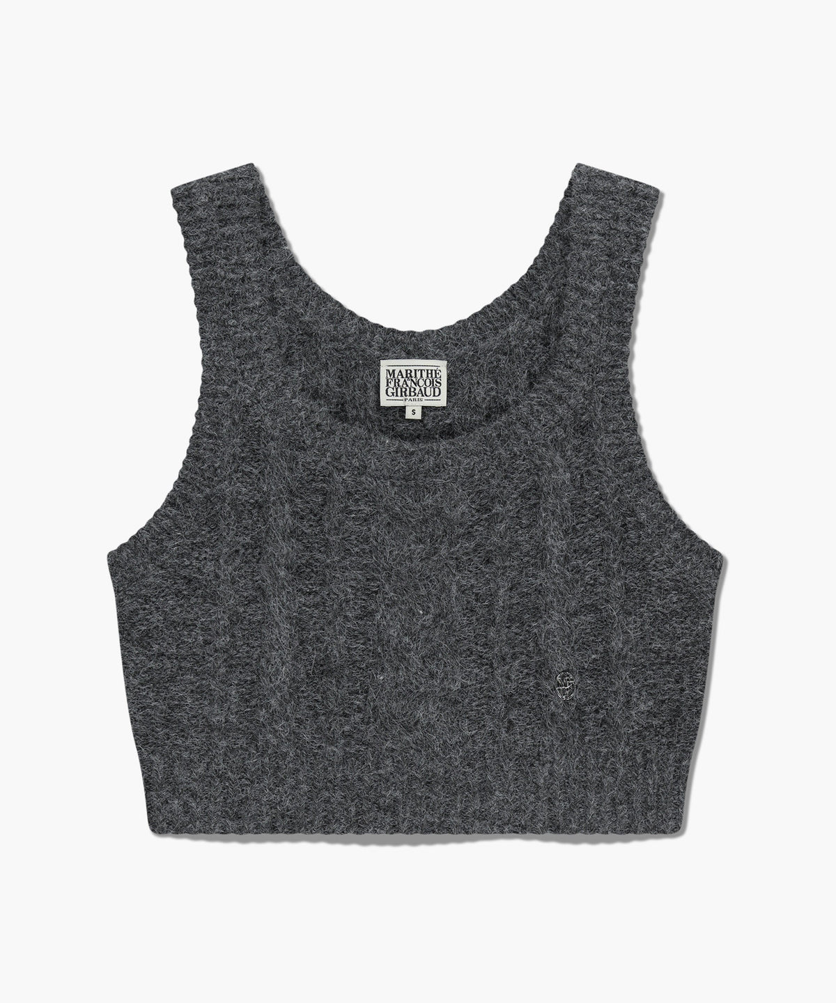 Marithe & Francois Girbaud - Logo Knit Bustier (Charcoal) product image 6 | TRAB K-Fashion Australia