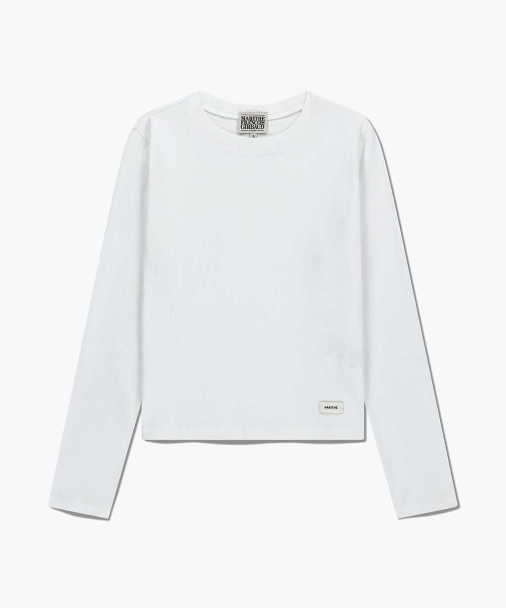 Marithe & Francois Girbaud - Basic Long Sleeve (White) product image 6 | TRAB K-Fashion Australia