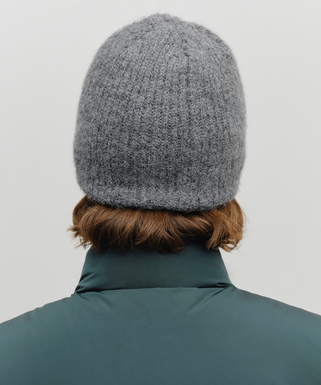 Marithe & Francois Girbaud - Classic Logo Hairy Beanie (Charcoal) product image 6 | TRAB K-Fashion Australia
