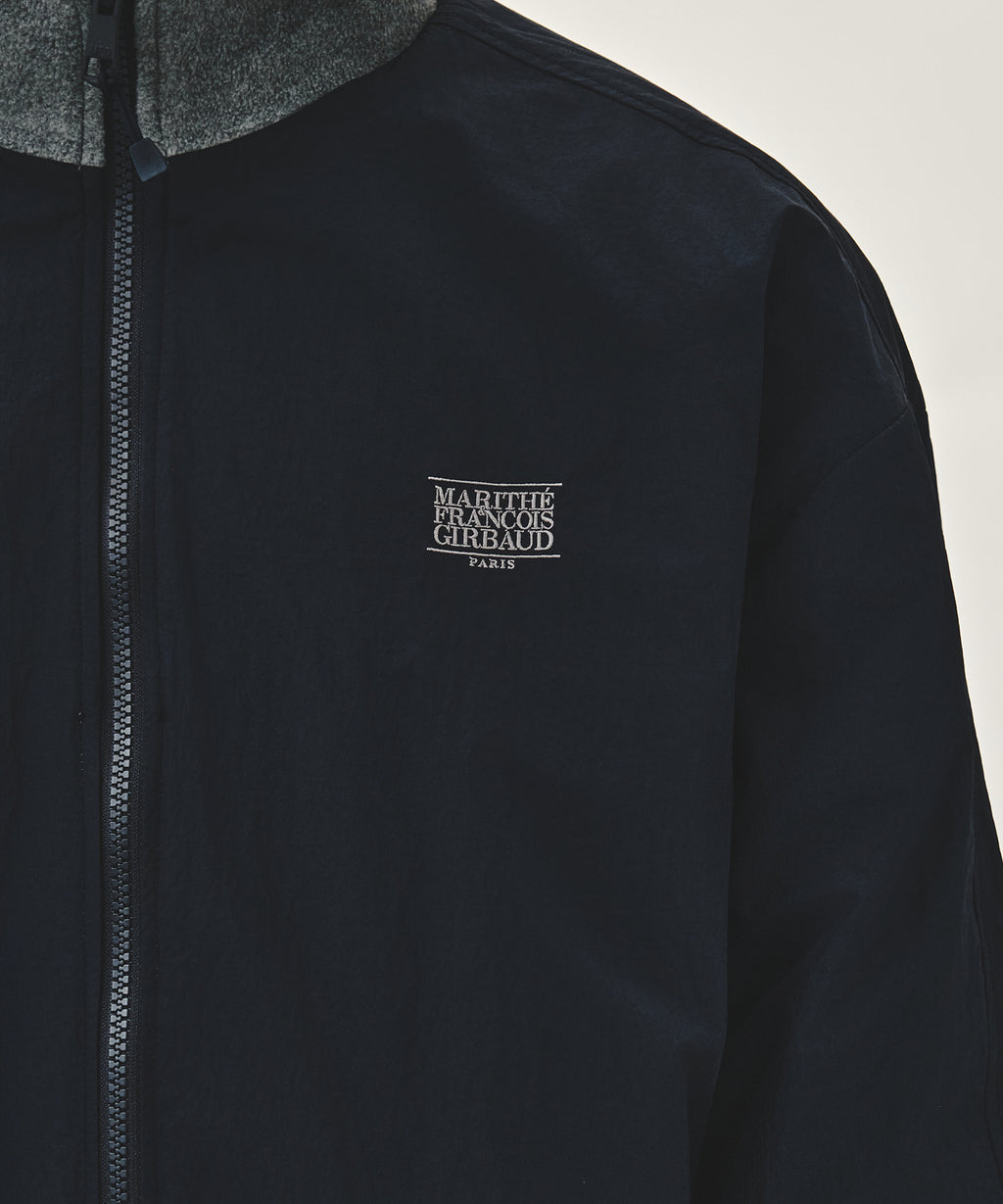 Marithe & Francois Girbaud - Classic Logo Reversible Fleece Jacket (Gray) product image 6 | TRAB K-Fashion Australia