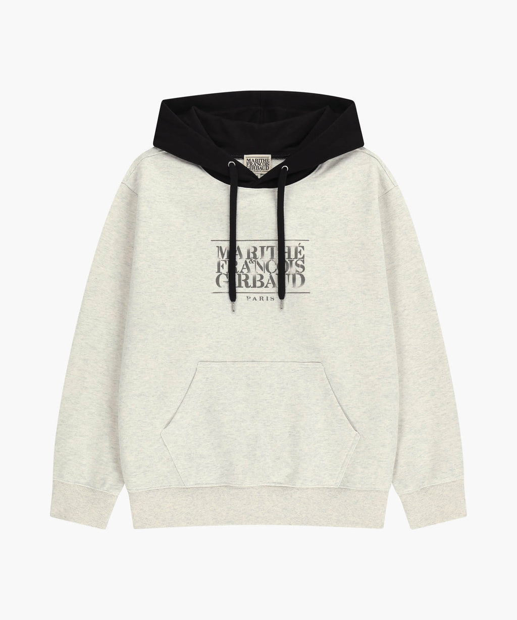 Marithe & Francois Girbaud - Shadow Classic Logo Color Block Hoodie (Oatmeal) product image 6 | TRAB K-Fashion Australia