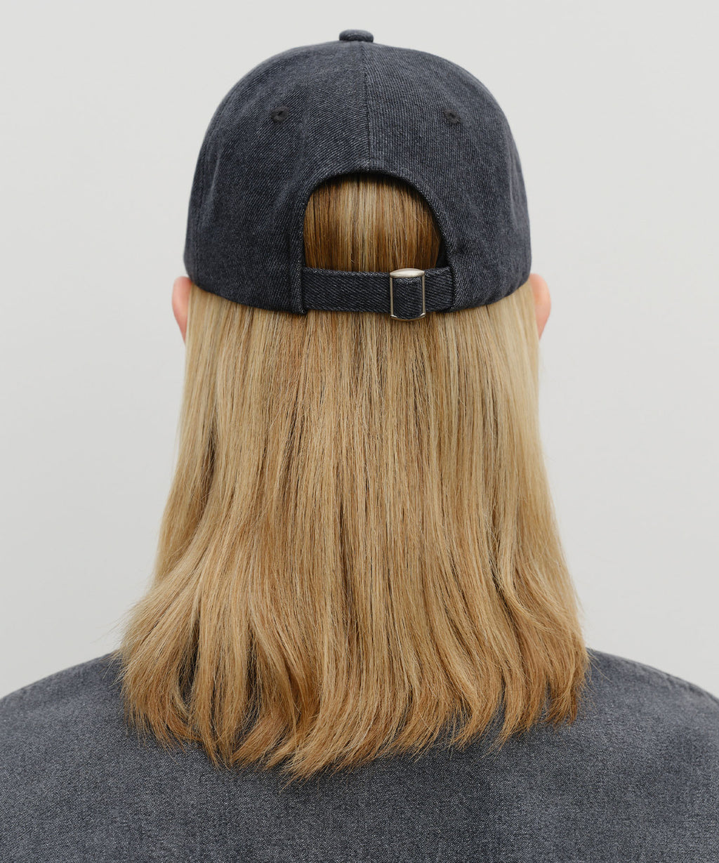 Marithe & Francois Girbaud - Denim Washing Regular Logo Ball Cap (Black) product image 6 | TRAB K-Fashion Australia