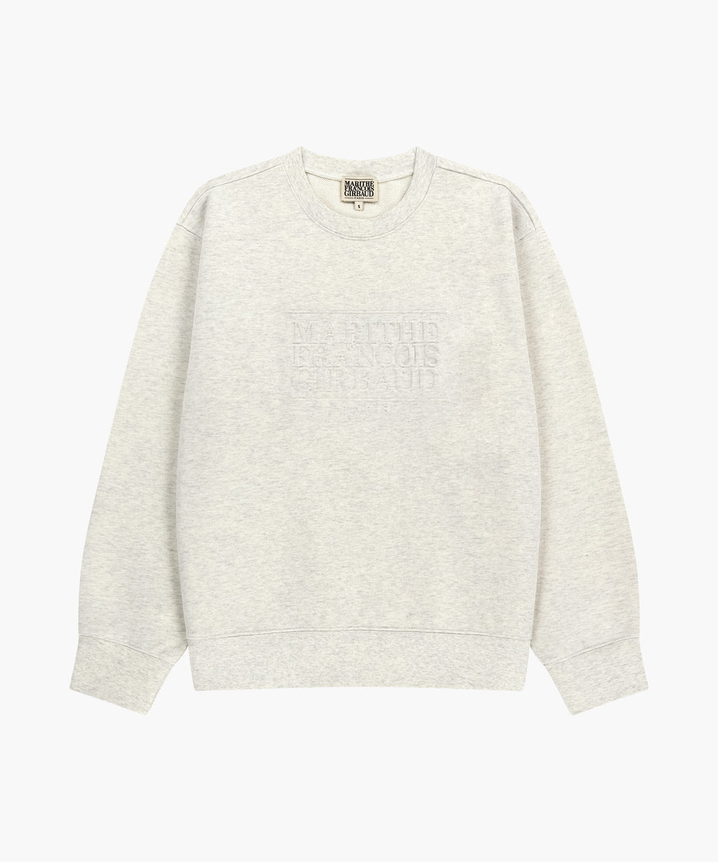 Marithe & Francois Girbaud - Embo Classic Logo Sweatshirt (Oatmeal) product image 6 | TRAB K-Fashion Australia
