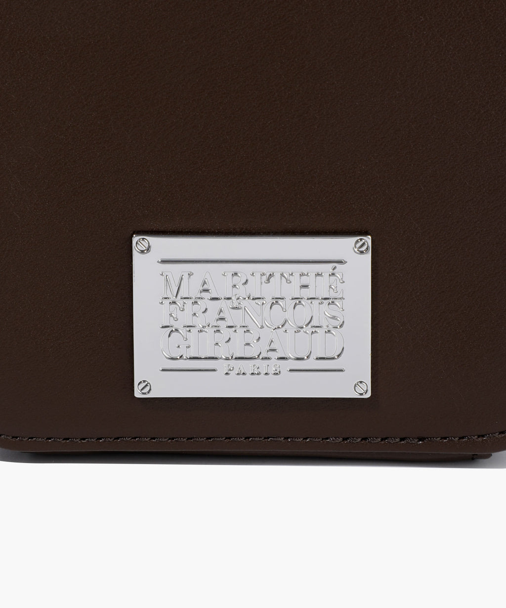 Marithe & Francois Girbaud - Classic Logo Chain Zip Wallet (Dark Brown) product image 6 | TRAB K-Fashion Australia