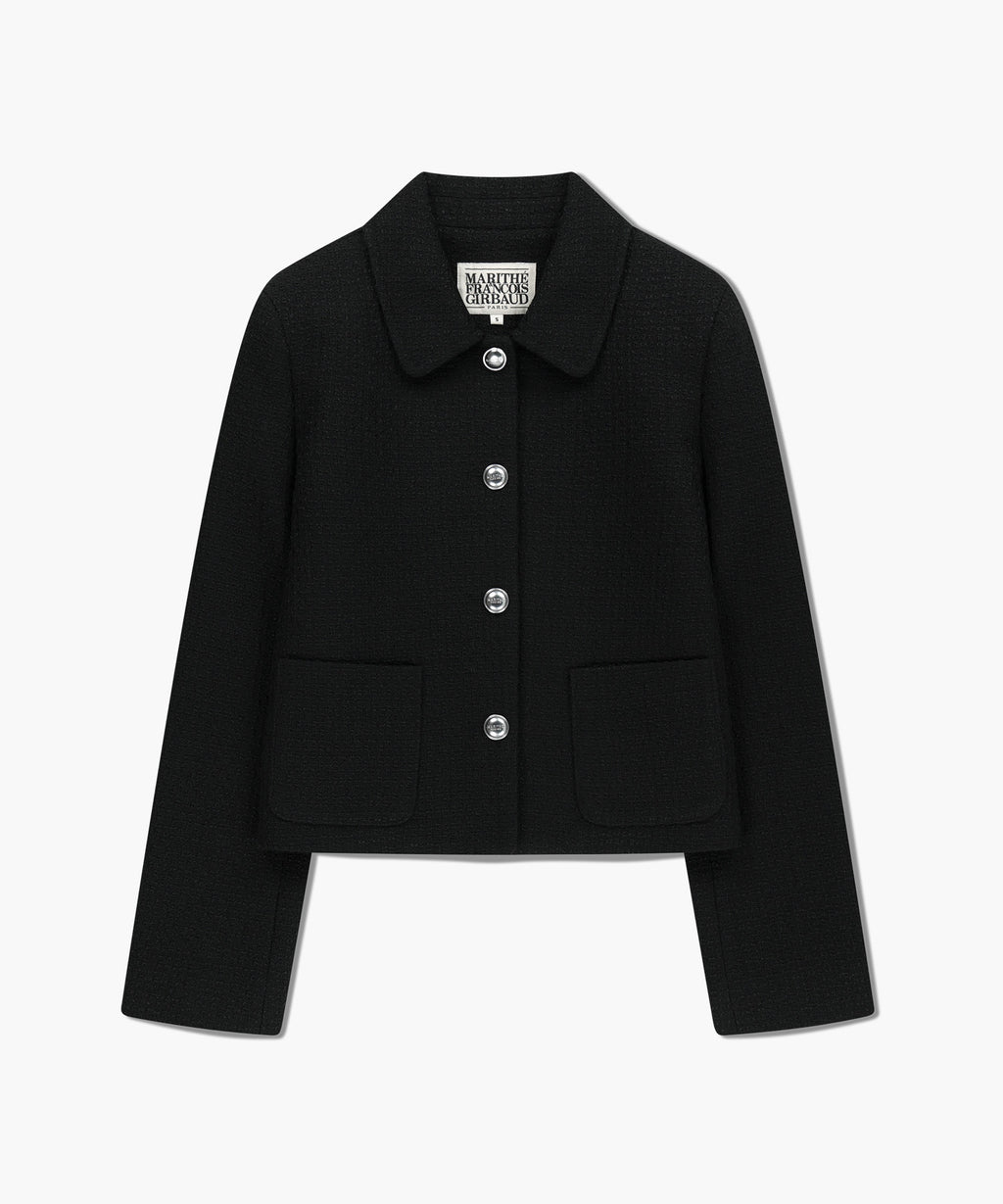 Marithe & Francois Girbaud - Collar Tweed Jacket (Black) product image 6 | TRAB K-Fashion Australia