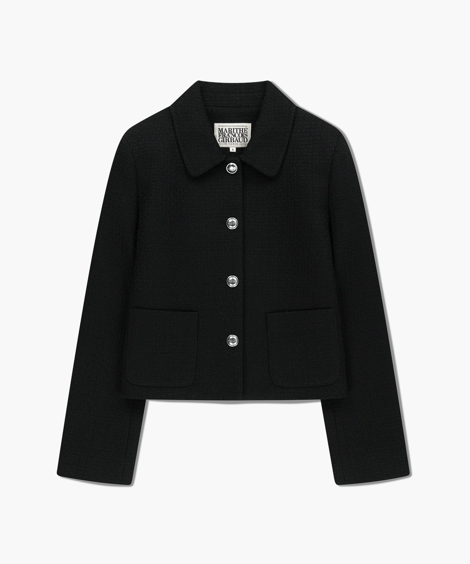 Marithe & Francois Girbaud - Collar Tweed Jacket (Black) product image 6 | TRAB K-Fashion Australia