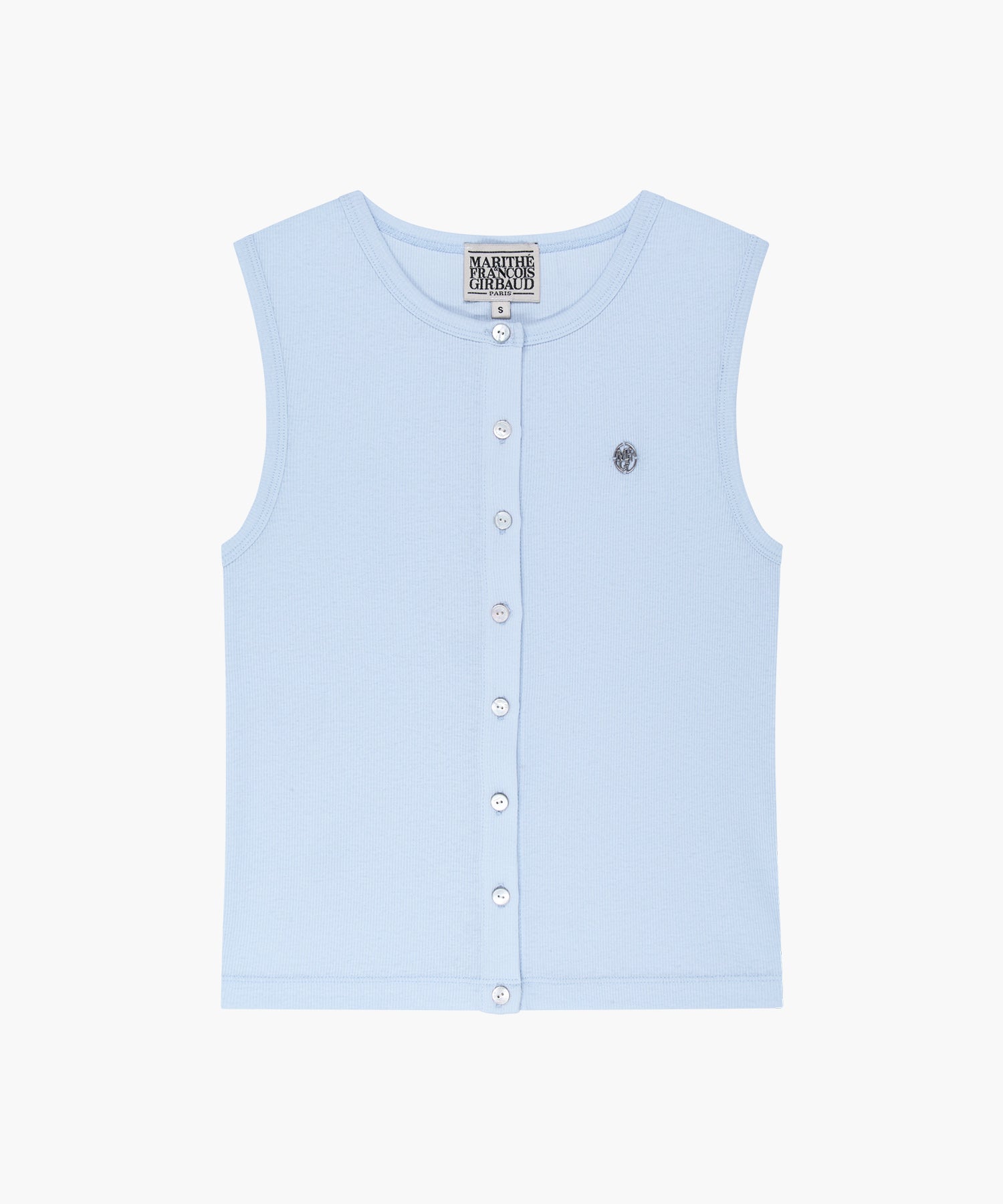 Marithe & Francois Girbaud - Button Up Sleeveless (Light Blue) product image 6 | TRAB K-Fashion Australia