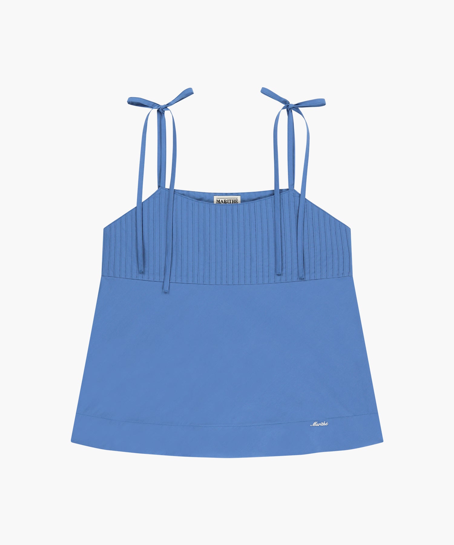 Marithe & Francois Girbaud - Pintuck Camisole Blouse (Blue) product image 6 | TRAB K-Fashion Australia