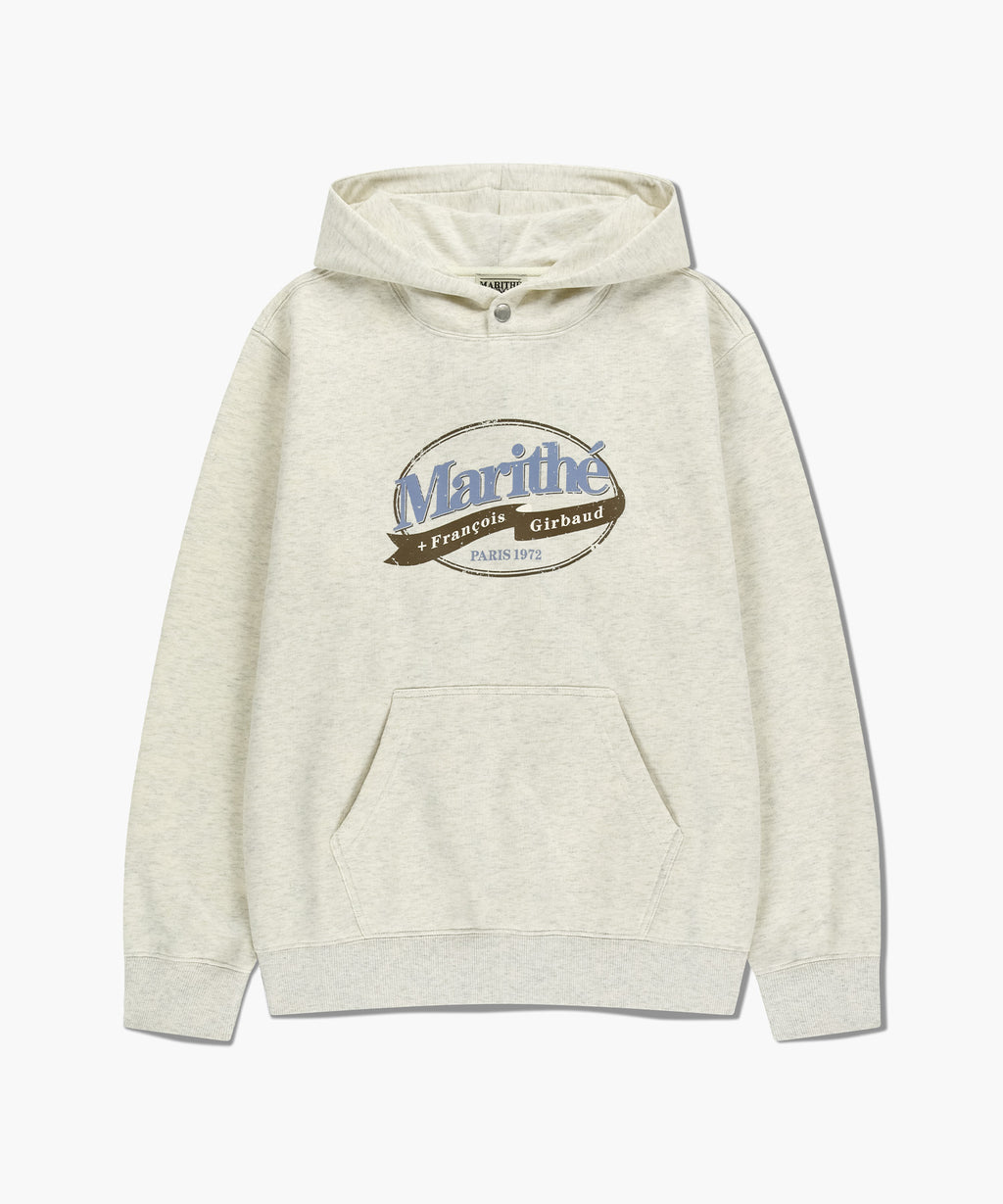 Marithe & Francois Girbaud - Vintage Stamp Graphic Hoodie (brushed) (Oatmeal) product image 6 | TRAB K-Fashion Australia