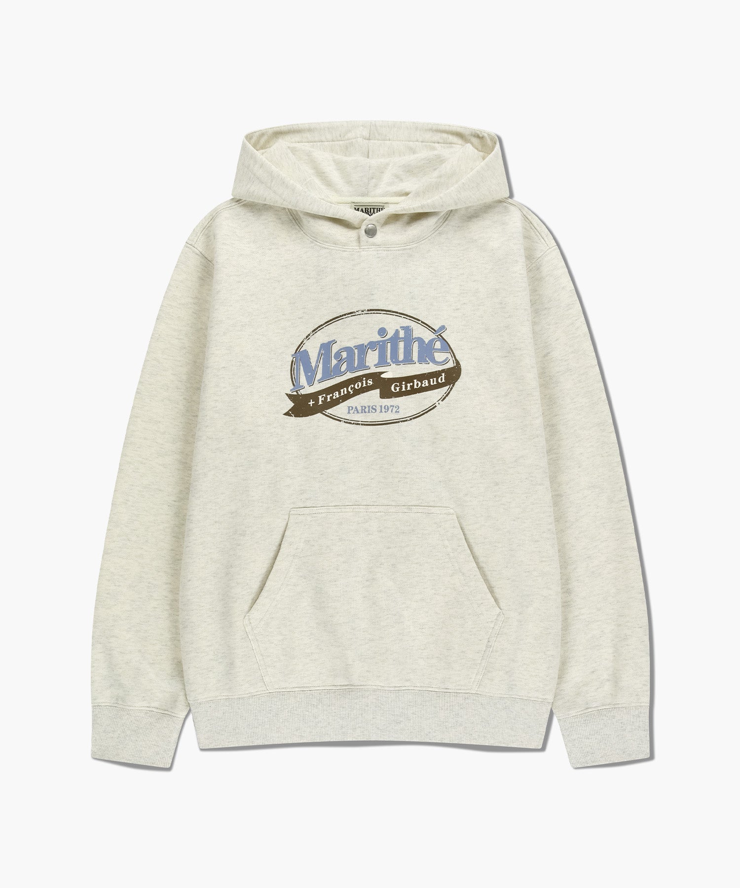 Marithe & Francois Girbaud - Vintage Stamp Graphic Hoodie (brushed) (Oatmeal) product image 6 | TRAB K-Fashion Australia