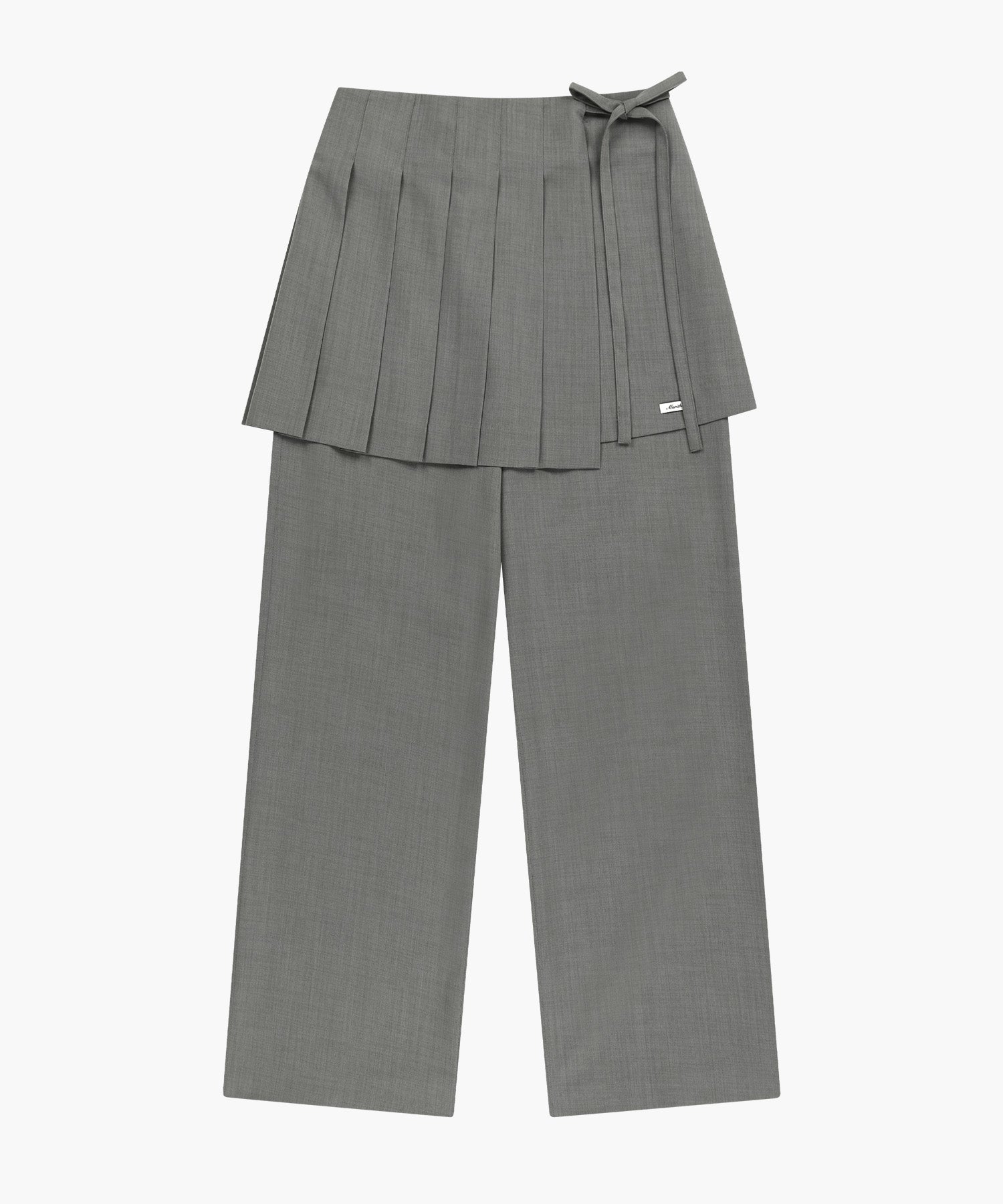 Marithe & Francois Girbaud - Layered Pleats Skirt Pants (Gray) product image 6 | TRAB K-Fashion Australia