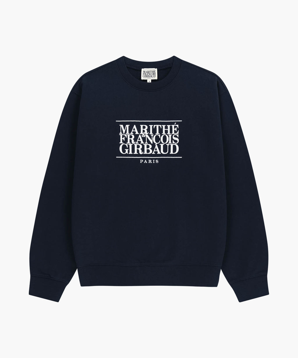 Marithe & Francois Girbaud - Classic Logo Embroidery Sweatshirt (Navy) product image 6 | TRAB K-Fashion Australia