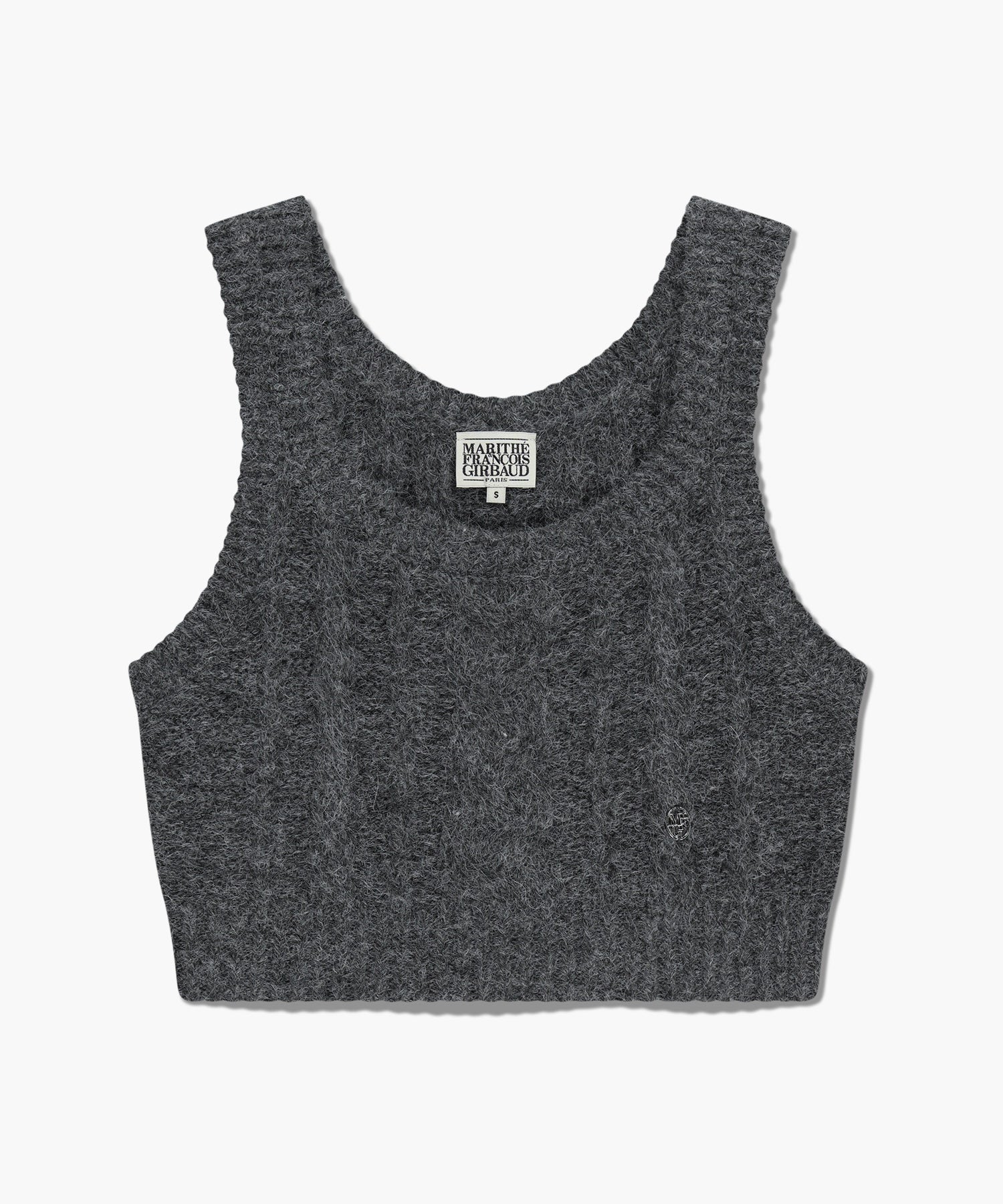 Marithe & Francois Girbaud - Logo Knit Bustier (Charcoal) product image 6 | TRAB K-Fashion Australia