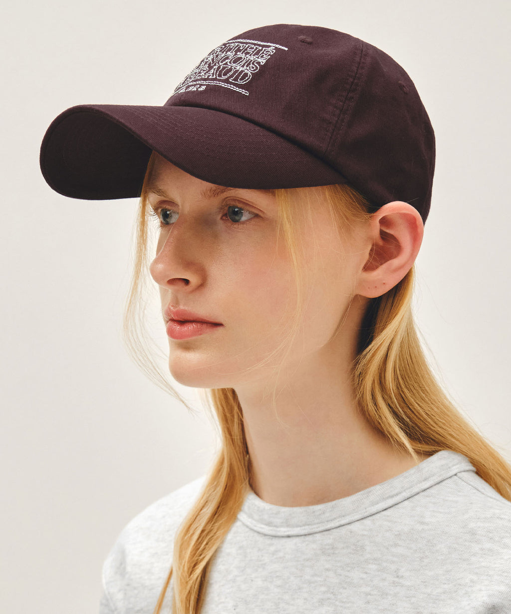 Marithe & Francois Girbaud - Doodle Classic Logo Covered Cap (Burgundy) product image 6 | TRAB K-Fashion Australia