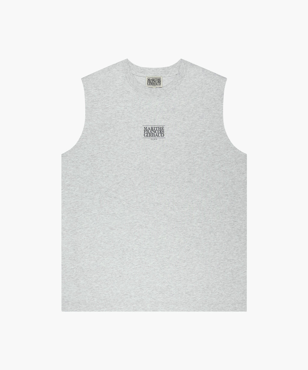 Marithe & Francois Girbaud - Sorona Cool Small Classic Logo Sleeveless (Light Heather Gray) product image 6 | TRAB K-Fashion Australia