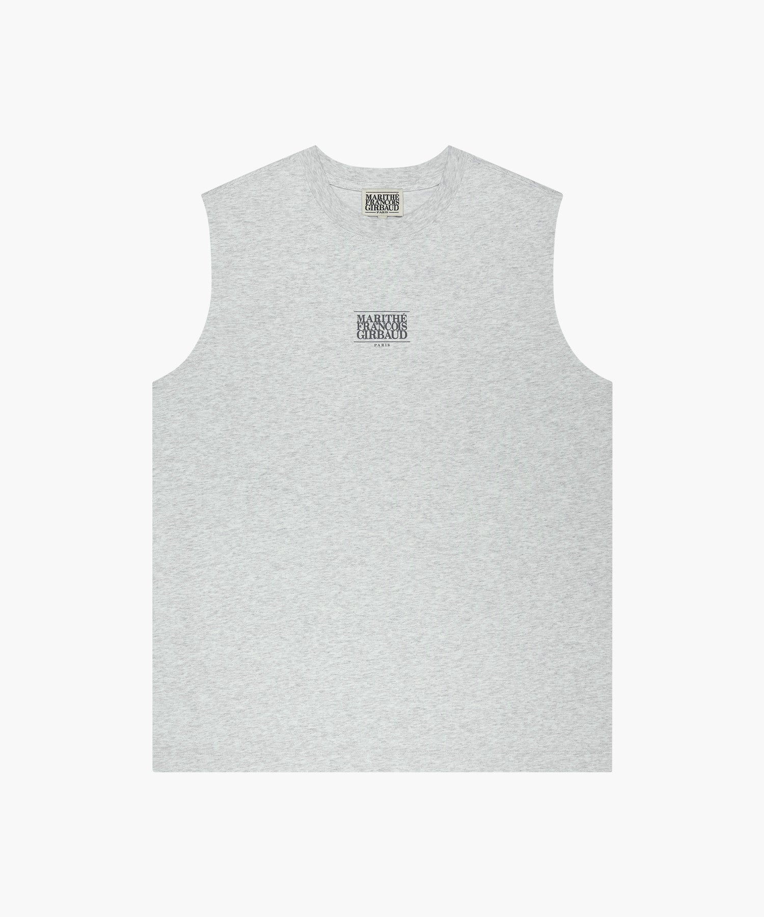 Marithe & Francois Girbaud - Sorona Cool Small Classic Logo Sleeveless (Light Heather Gray) product image 6 | TRAB K-Fashion Australia