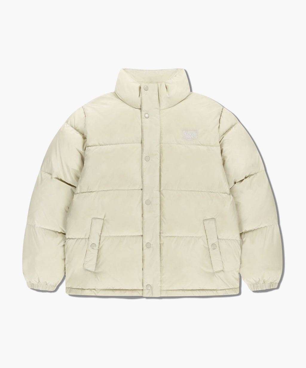 Marithe & Francois Girbaud - Classic Logo Down Jacket (Light Beige) product image 6 | TRAB K-Fashion Australia