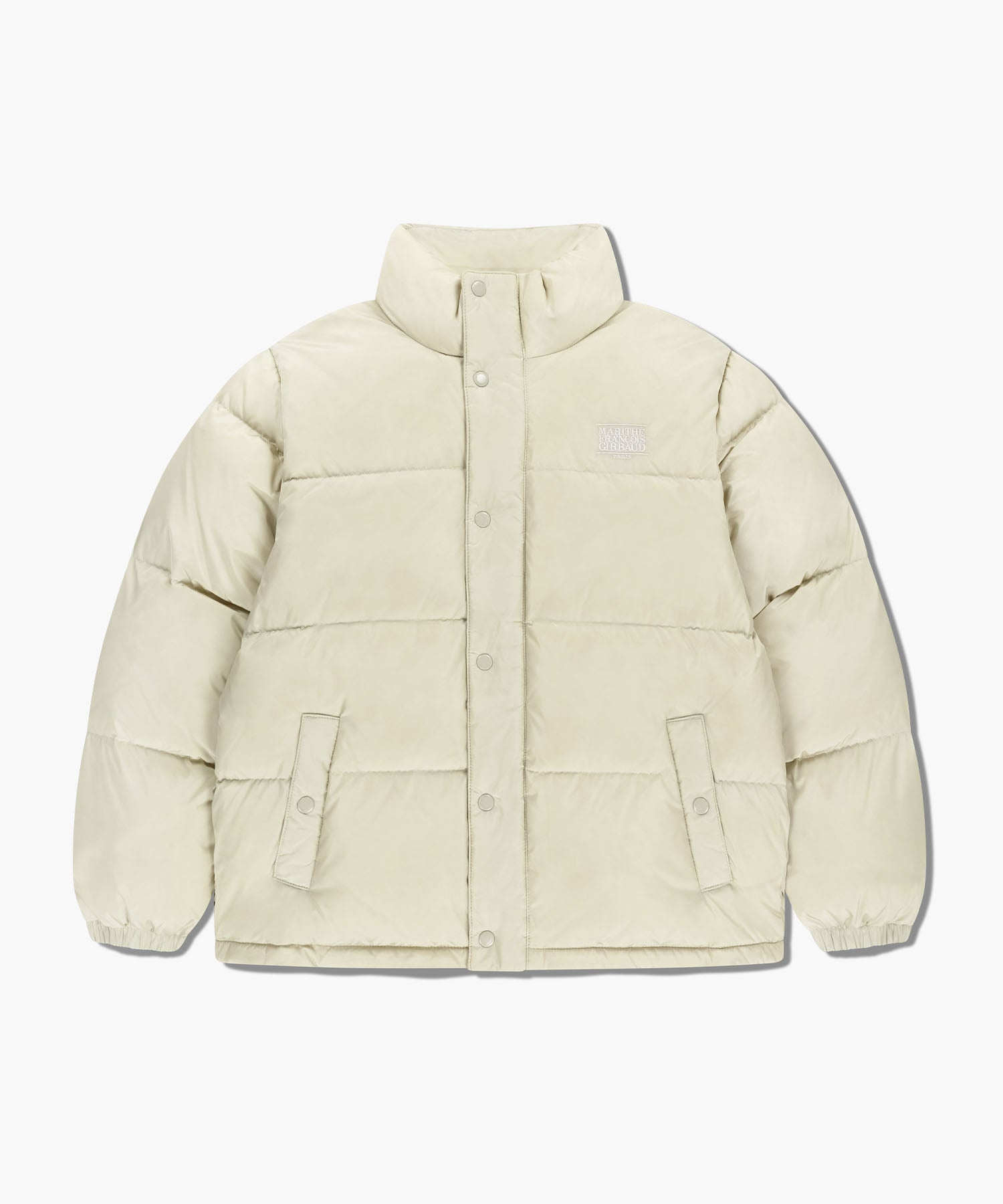 Marithe & Francois Girbaud - Classic Logo Down Jacket (Light Beige) product image 6 | TRAB K-Fashion Australia