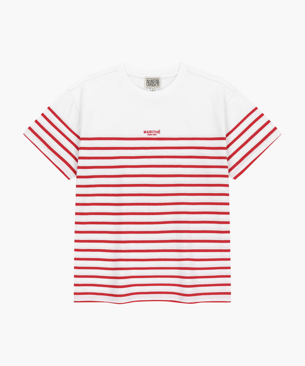 Marithe & Francois Girbaud - Block Stripe Tee (Red) product image 6 | TRAB K-Fashion Australia