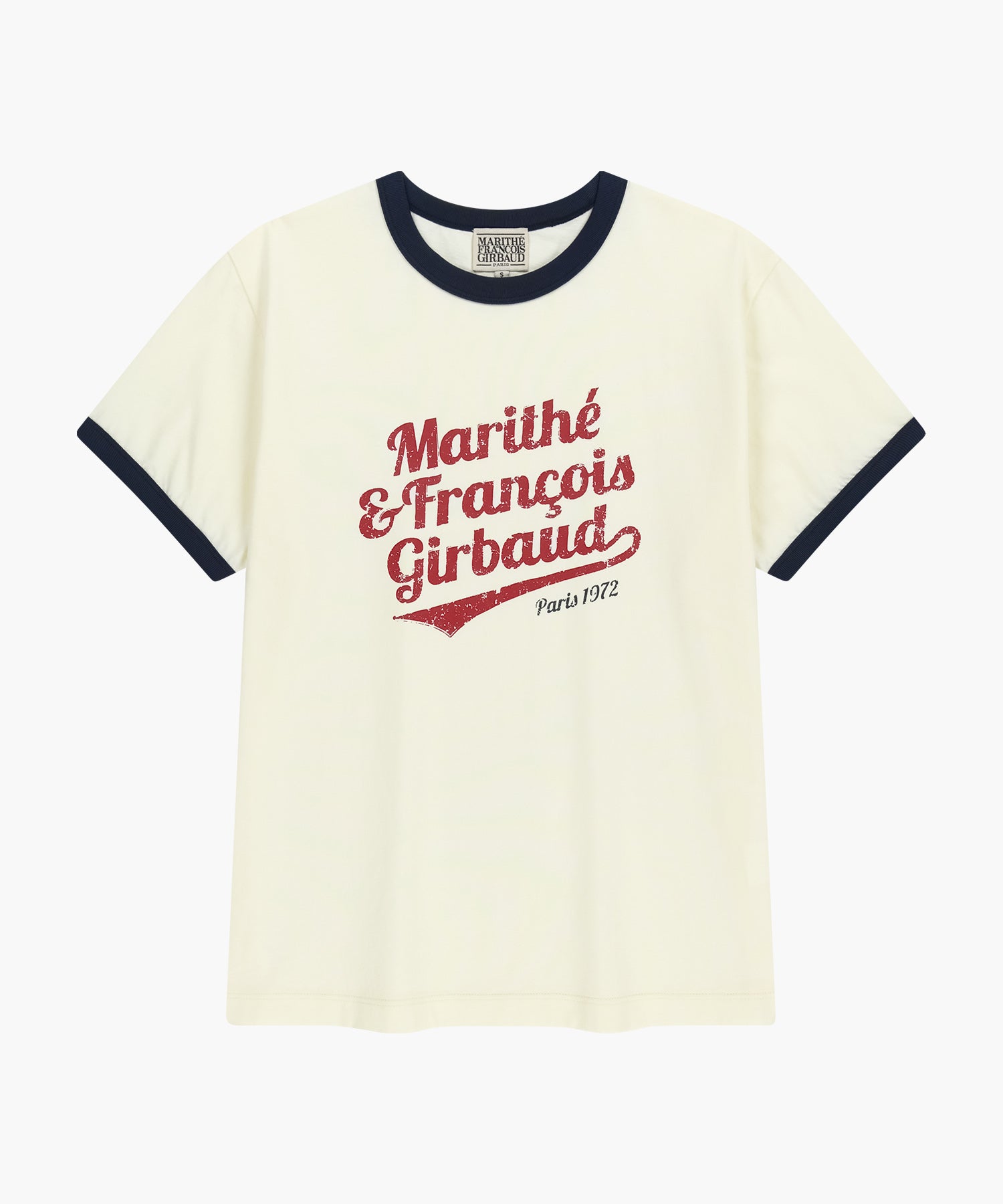 Marithe & Francois Girbaud - Vintage Logo Ringer Tee (Ivory) product image 6 | TRAB K-Fashion Australia
