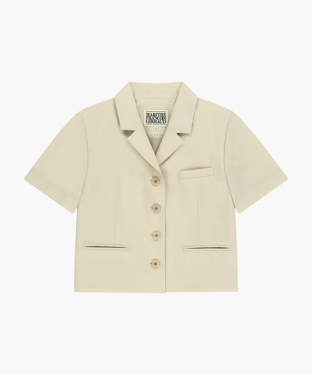 Marithe & Francois Girbaud - Half Sleeve Jacket (Beige) product image 6 | TRAB K-Fashion Australia