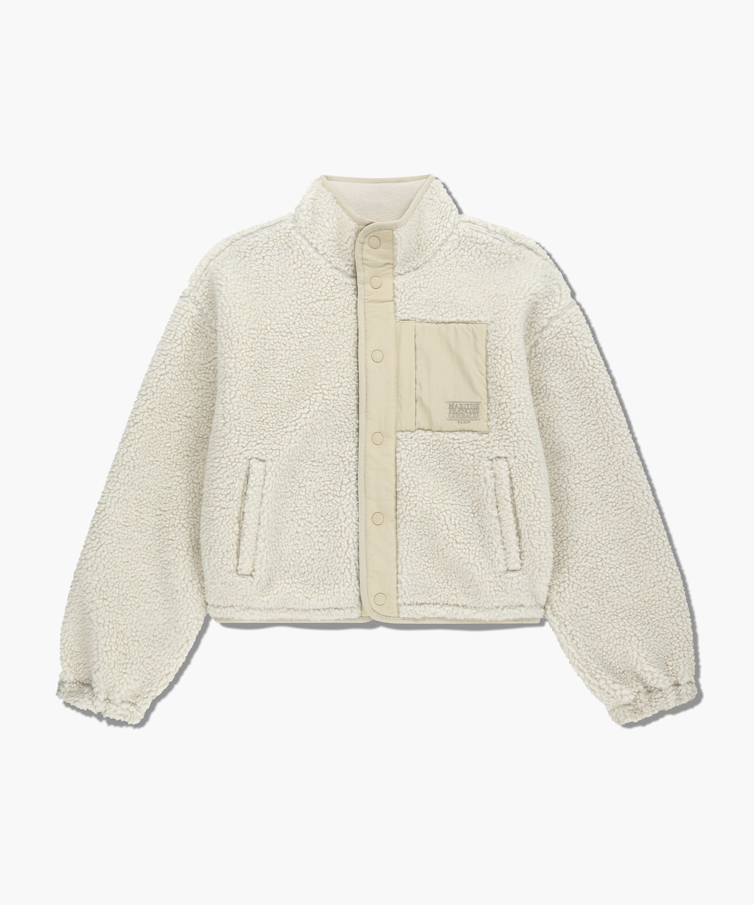 Marithe & Francois Girbaud - Marithe Sport W Fleece Crop Jacket (Ivory) product image 6 | TRAB K-Fashion Australia