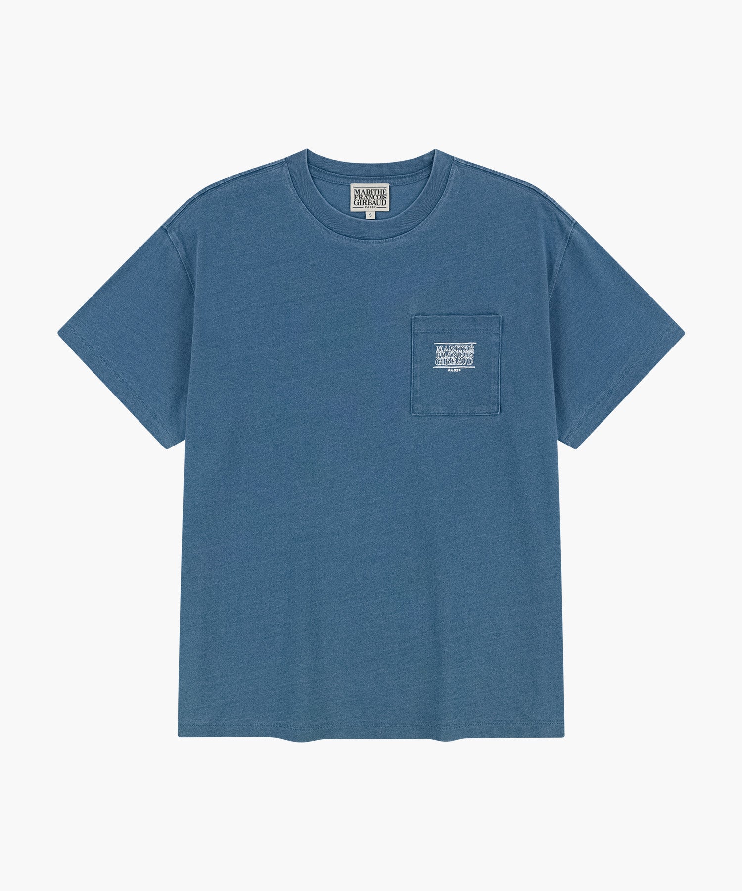 Marithe & Francois Girbaud - [Pre-order – Ships 23 Jun] Doodle Classic Logo Pocket Tee (Blue) product image 6 | TRAB K-Fashion Australia