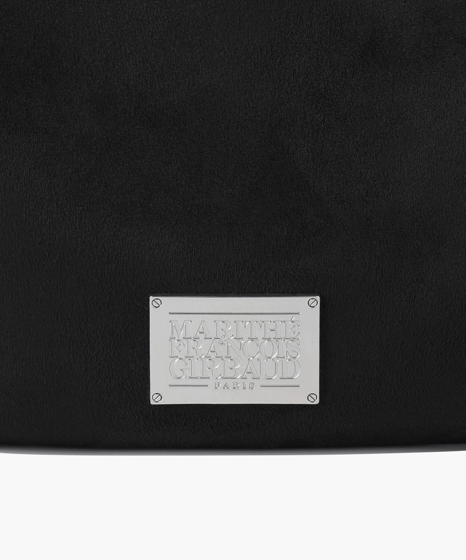 Marithe & Francois Girbaud - Classic Logo Round Suede Shoulder Bag (Black) product image 6 | TRAB K-Fashion Australia