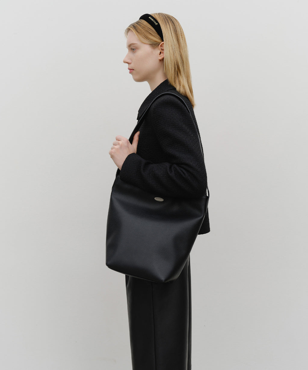 Marithe & Francois Girbaud - Regular Logo Bucket Bag (Black) product image 6 | TRAB K-Fashion Australia