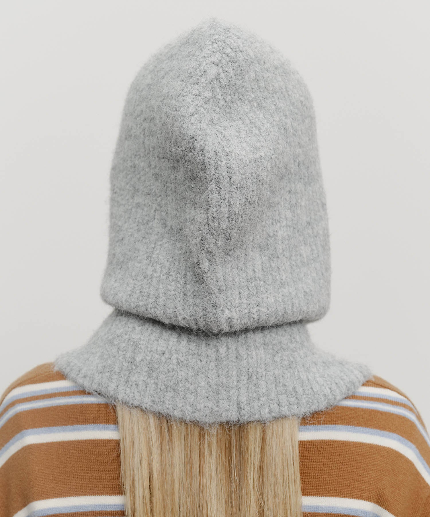 Marithe & Francois Girbaud - Circle Logo Balaclava (Light Gray) product image 6 | TRAB K-Fashion Australia