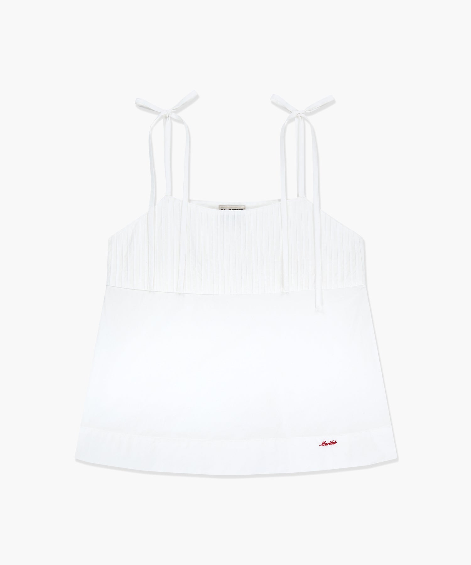 Marithe & Francois Girbaud - Pintuck Camisole Blouse (White) product image 6 | TRAB K-Fashion Australia