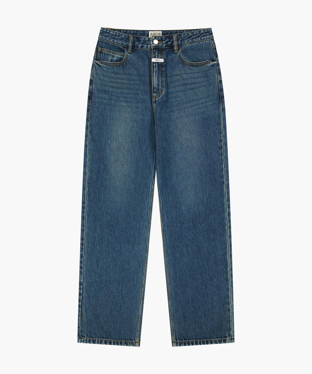 Marithe & Francois Girbaud - New M Slim Straight Denim Pants (Dark Blue) product image 6 | TRAB K-Fashion Australia