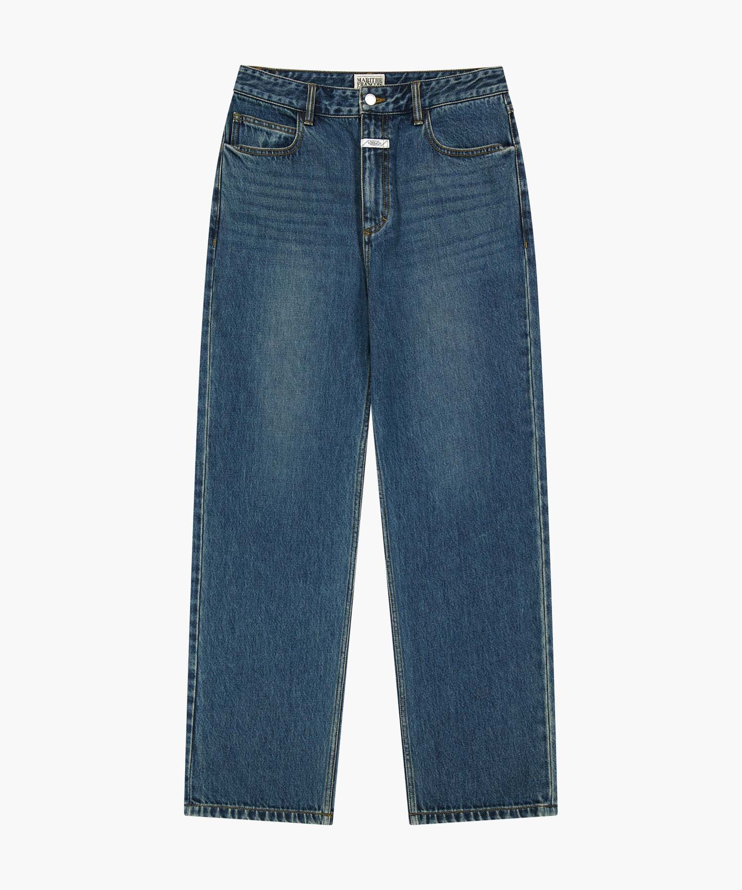 Marithe & Francois Girbaud - New M Slim Straight Denim Pants (Dark Blue) product image 6 | TRAB K-Fashion Australia