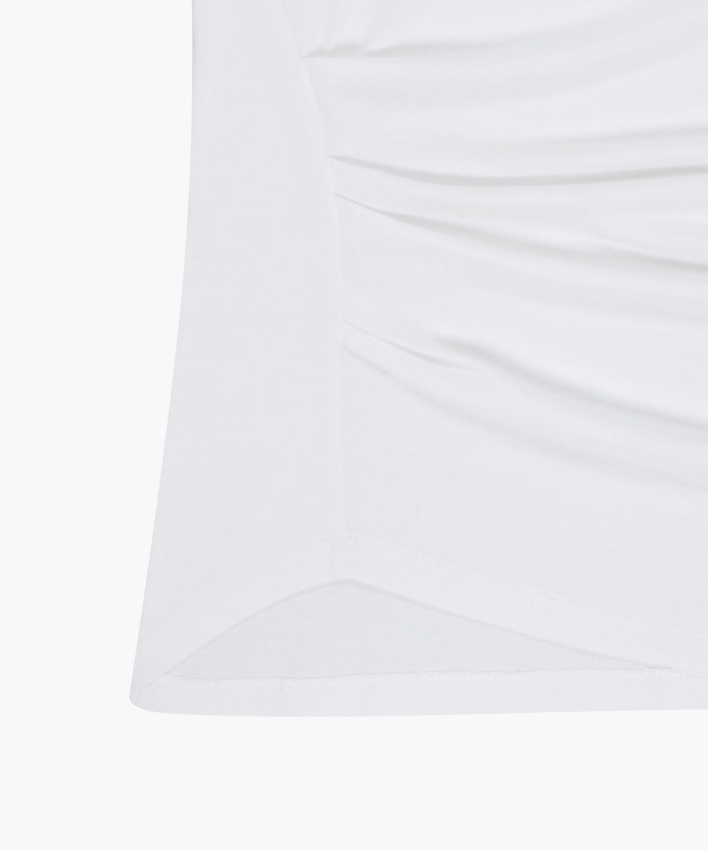 Marithe & Francois Girbaud - Waist Shirring Tee (White) product image 6 | TRAB K-Fashion Australia