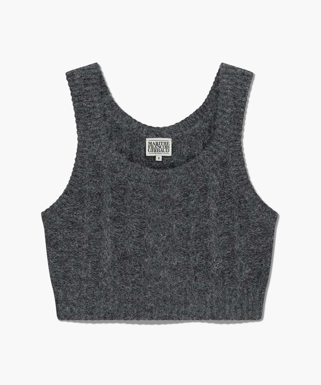 Marithe & Francois Girbaud - Logo Knit Bustier (Charcoal) product image 6 | TRAB K-Fashion Australia