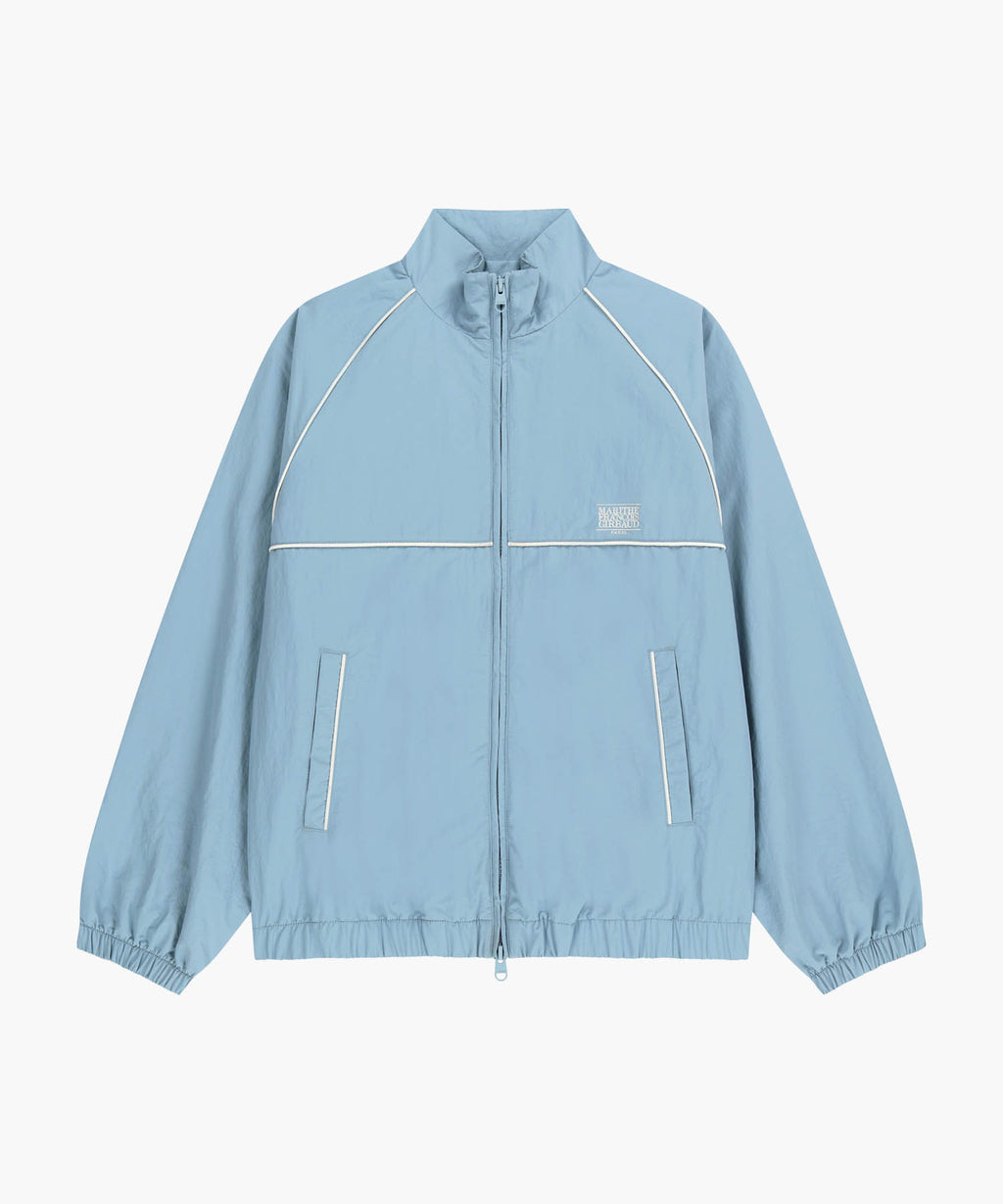 Marithe & Francois Girbaud - Classic Logo High Neck Wind Jacket (Ash Blue) product image 9 | TRAB K-Fashion Australia