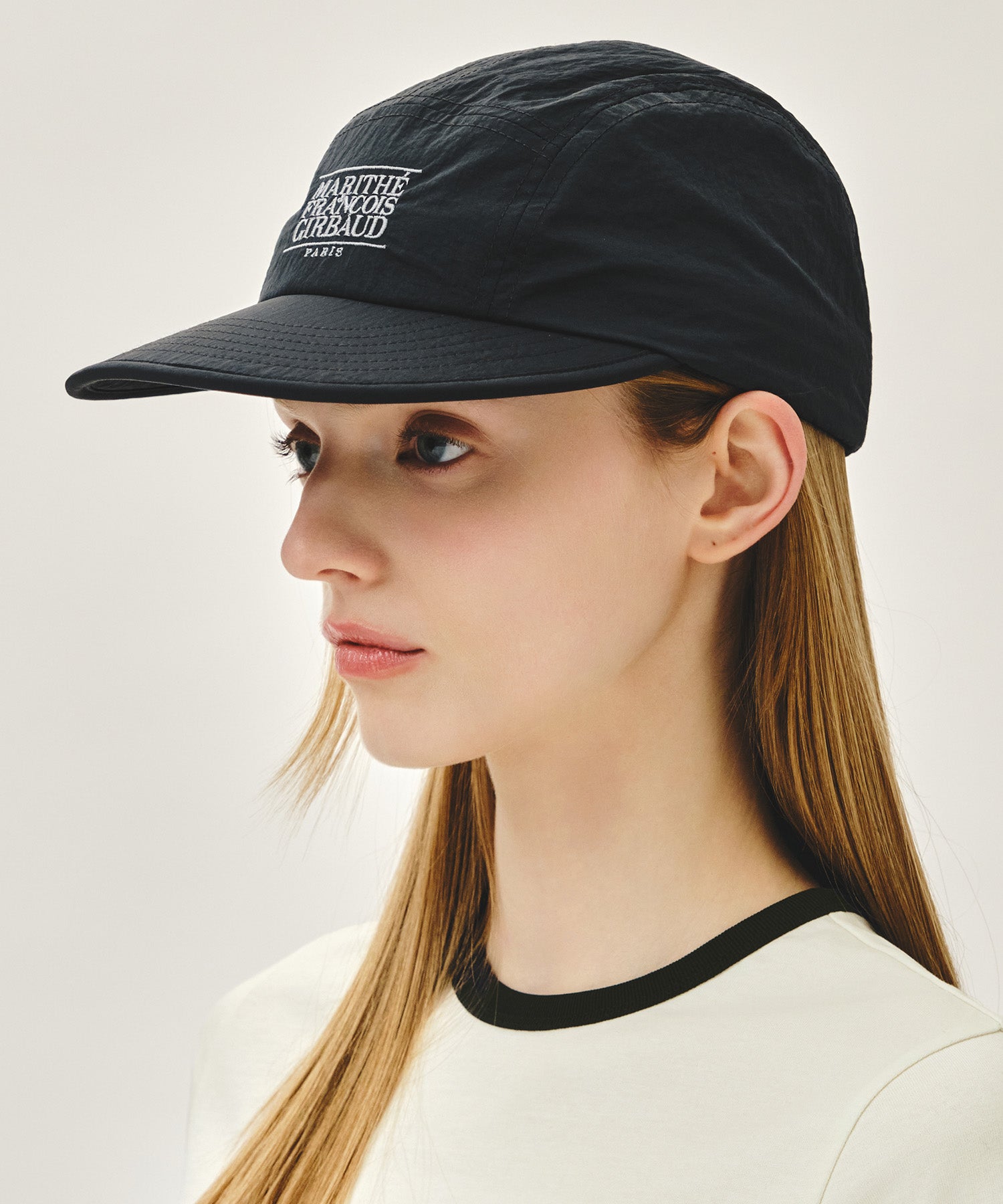 Marithe & Francois Girbaud - Small Classic Logo Nylon Camp Cap (Navy) product image 6 | TRAB K-Fashion Australia