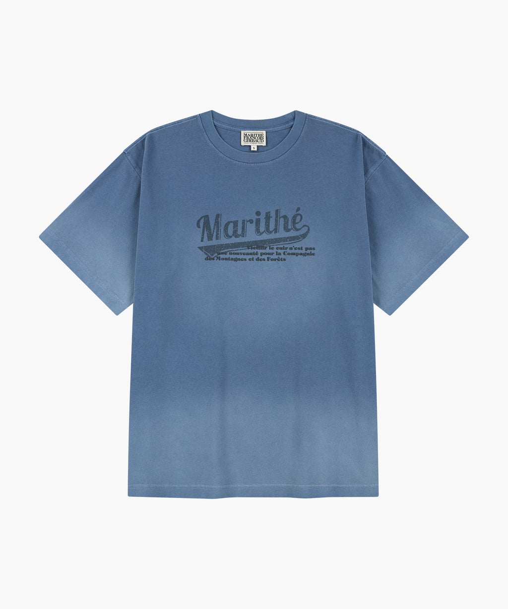 Marithe & Francois Girbaud - Gradation Dyeing Oversized Tee (Blue) product image 6 | TRAB K-Fashion Australia