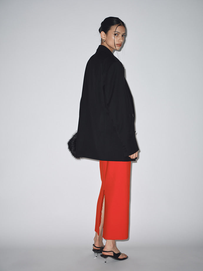 Tonywack - Wool Pencil Midi-Skirt (Red) product image 2 | TRAB K-Fashion Australia