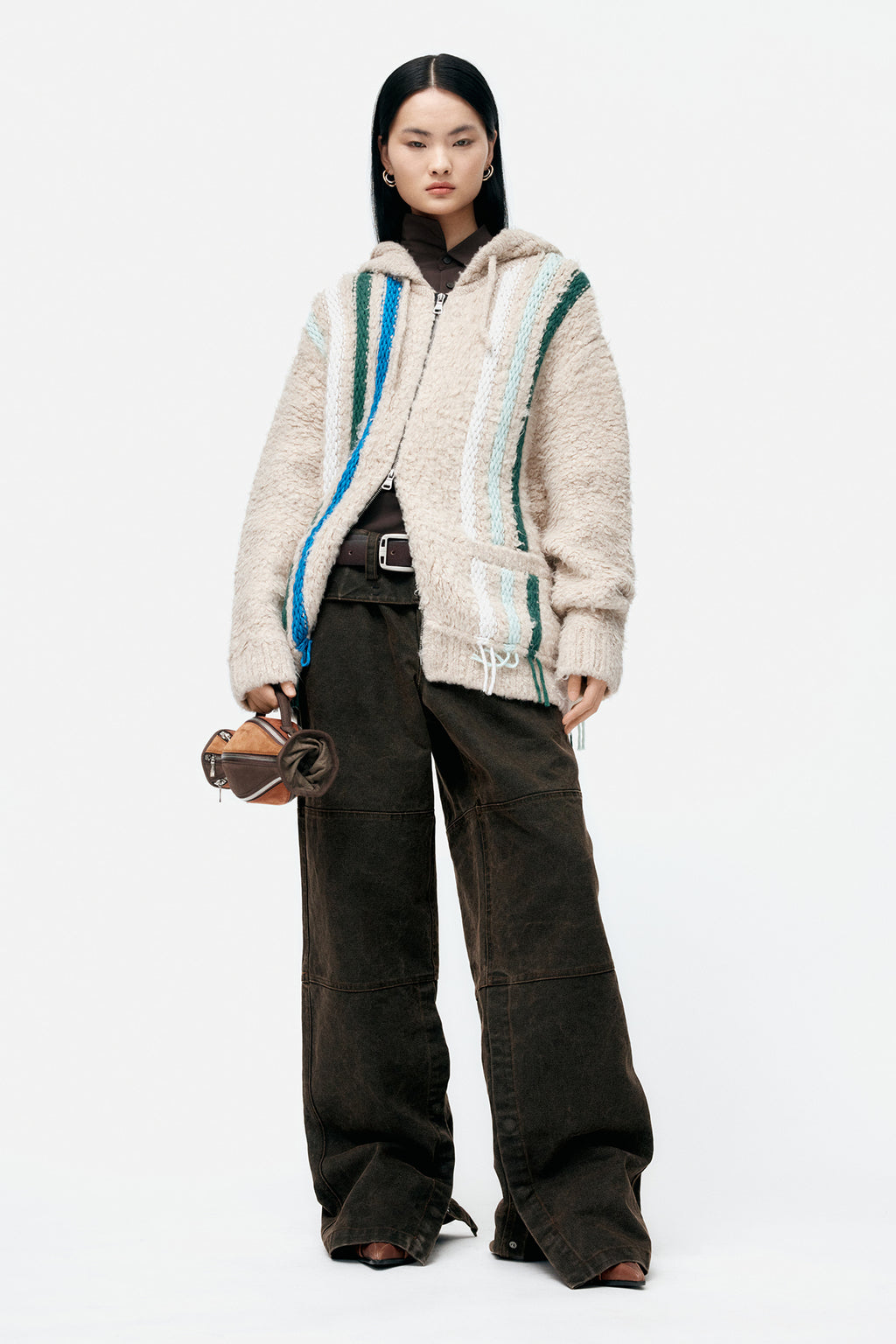 Andersson Bell - Folded Work Pants (Brown) product image 7 | TRAB K-Fashion Australia