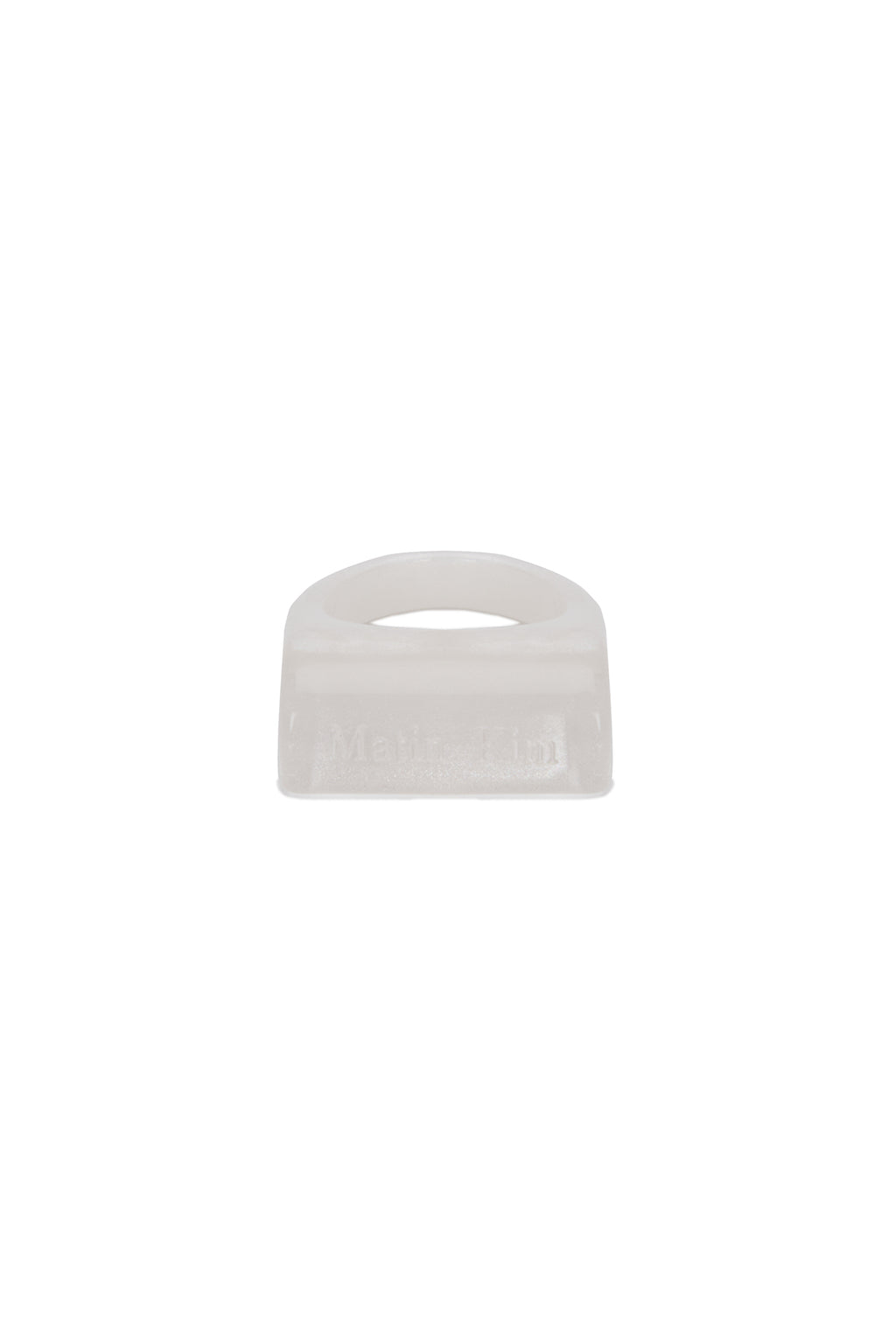 Matin Kim - Square Bold Acrylic Ring (Ivory) product image 4 | TRAB K-Fashion Australia