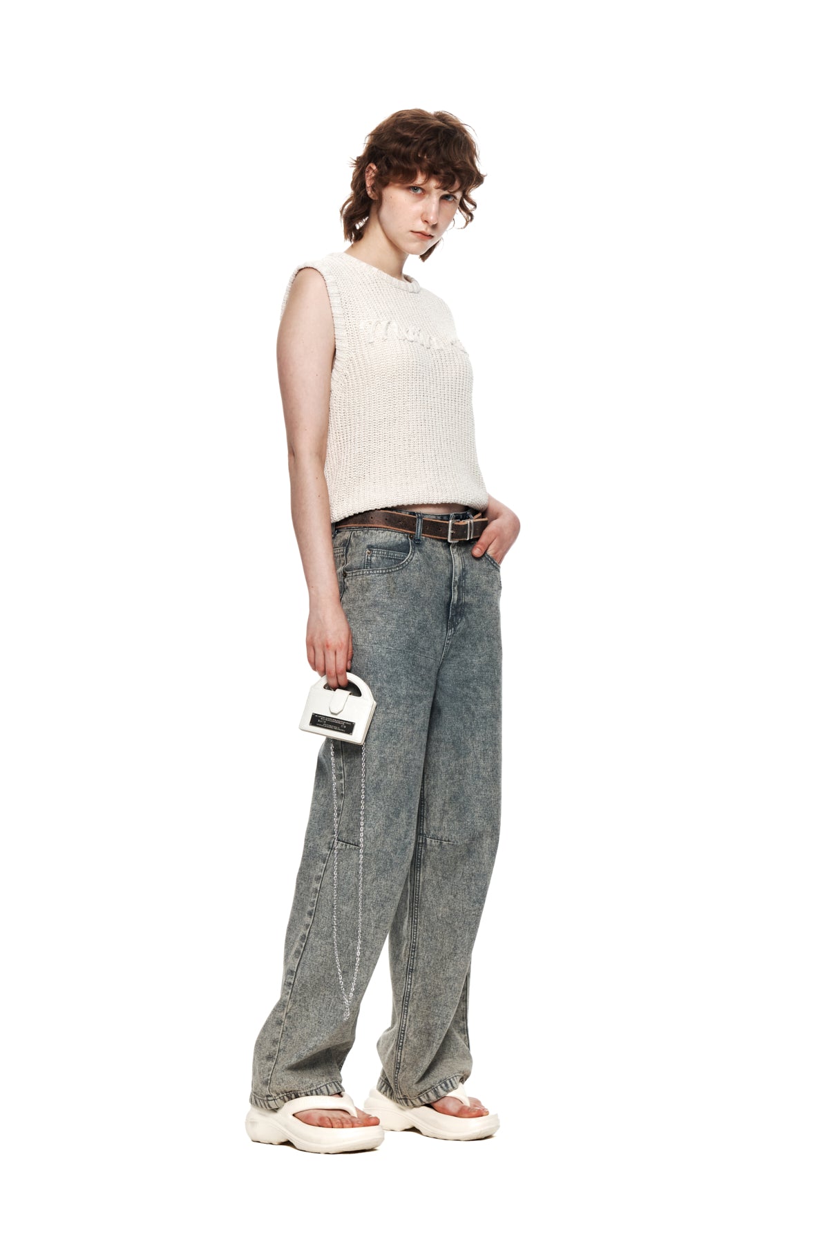 Matin Kim - Color Washed Denim Pants (Blue) product image 9 | TRAB K-Fashion Australia