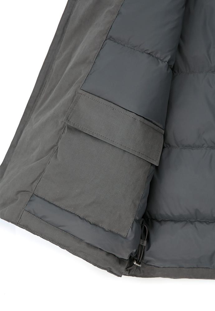 Art if acts - Shawl Collar Down Vest (Charcoal) product image 15 | TRAB K-Fashion Australia