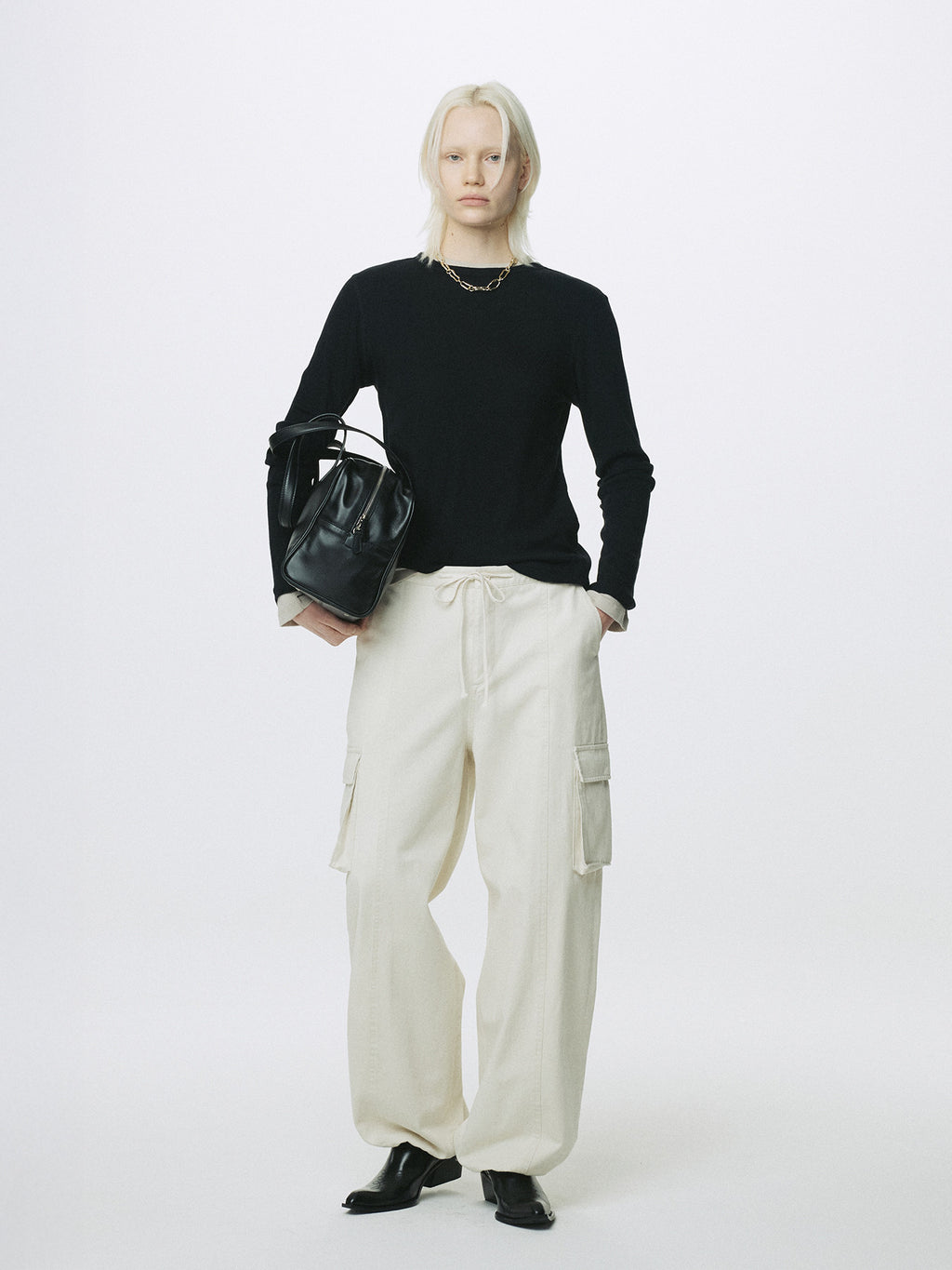 Tonywack - Cotton Cashmere Essential Top (Black) product image 7 | TRAB K-Fashion Australia