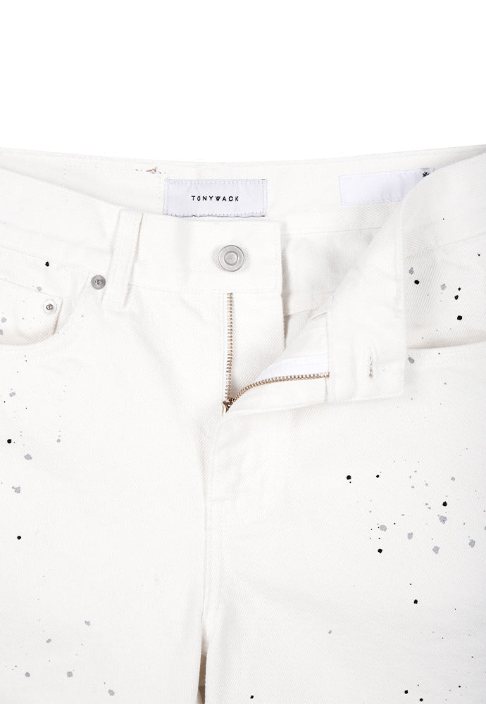Tonywack - Core Painting Denim Shorts (Ecru) product image 4 | TRAB K-Fashion Australia